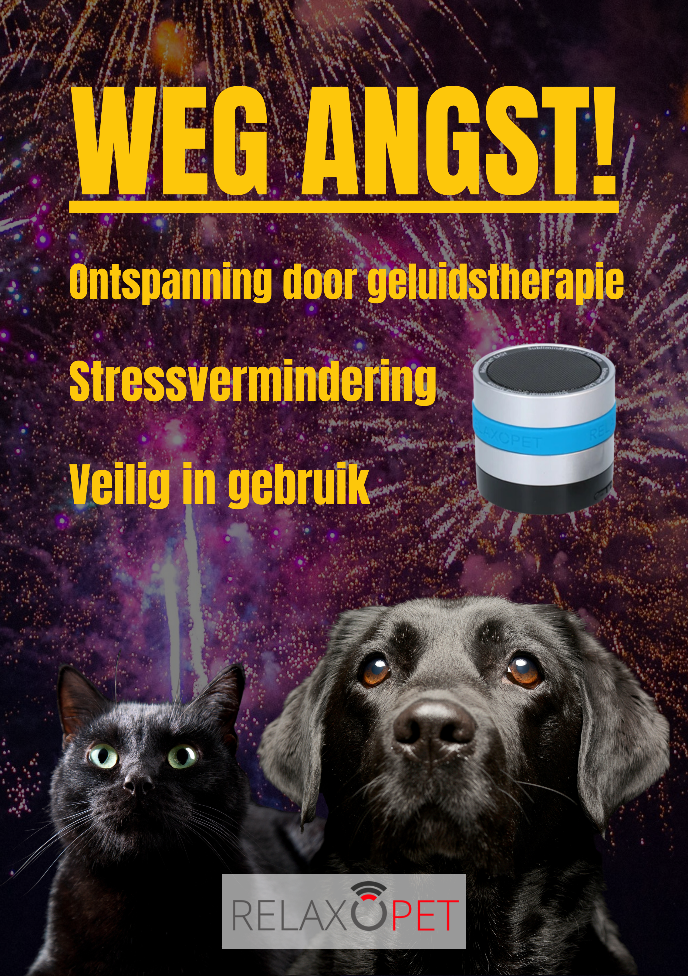 Relaxopet Away Anxiety A3 Card Dog